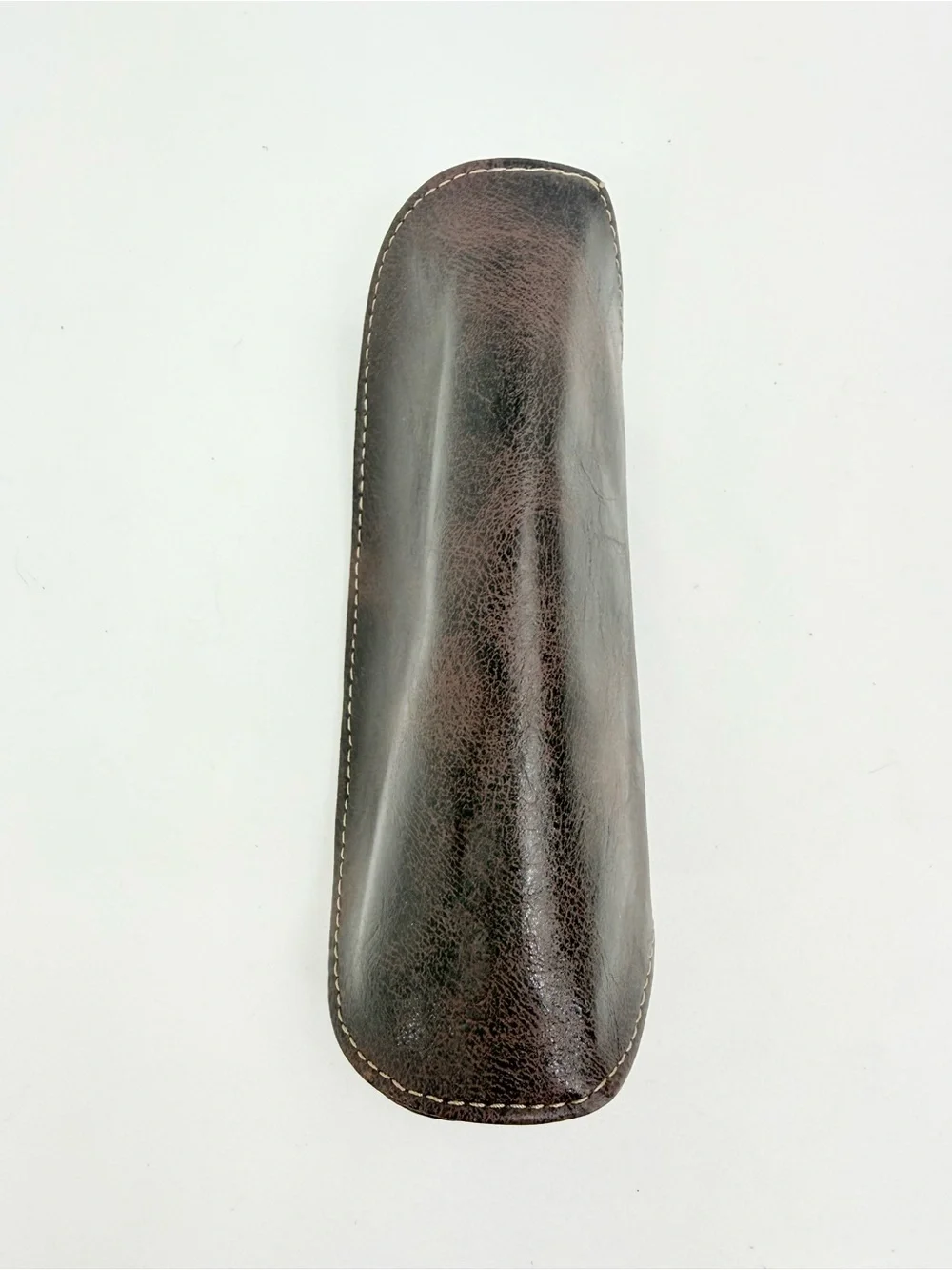 Fossil Dark Brown Soft Leather Glasses Sunglasses Case - Picture 5 of 10